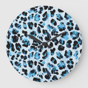 Leopard Cheetah Skin: Watercolor Vintage Tie Dye Stor Klocka