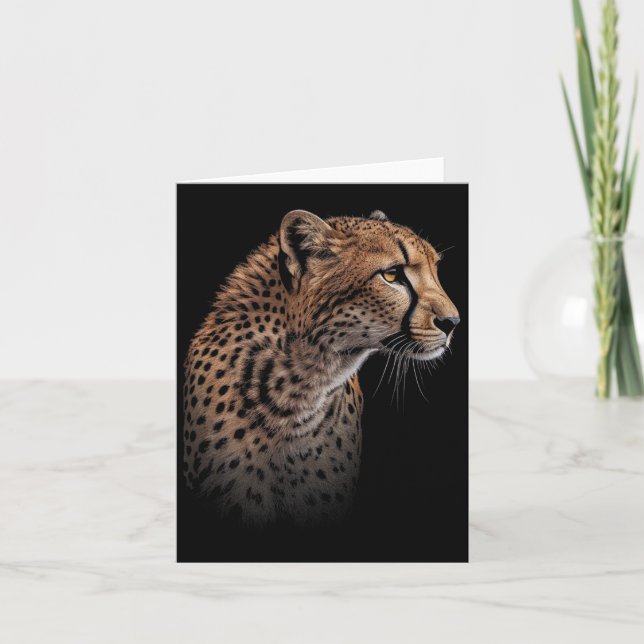 Leopard Cheetah Tiger Leopard Ansikte Lejon Cat Kort (Framsida)