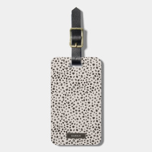 Leopard Cheetah Vild Animal Skin Mönster Bagagebricka
