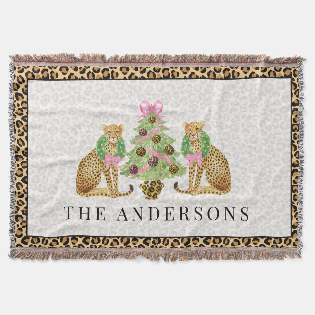 Leopard Christmas Filt (Framsidan)