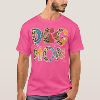 Leopard Cute Hund Hund Mamma, Tass, Mamma, Mors da T Shirt