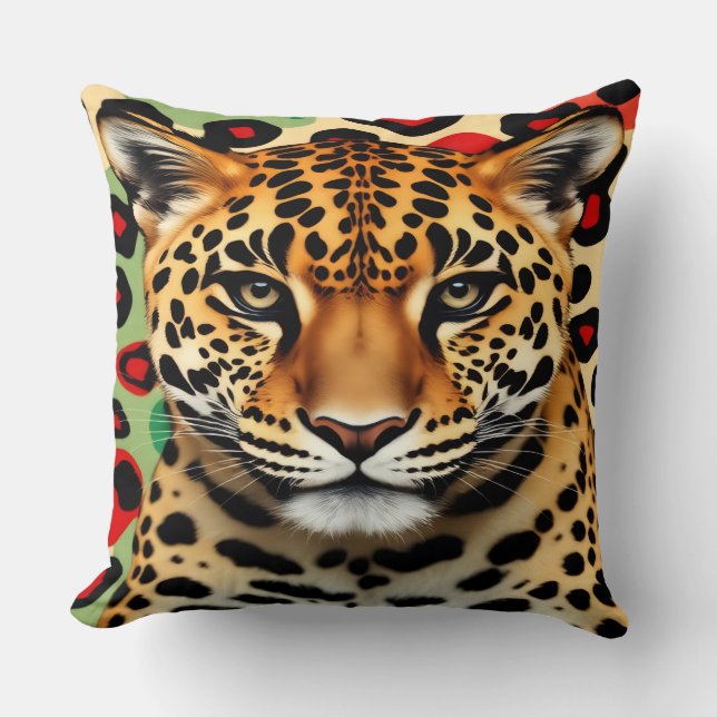 Leopard Dekorativ Kudd Kudde (Framsida)