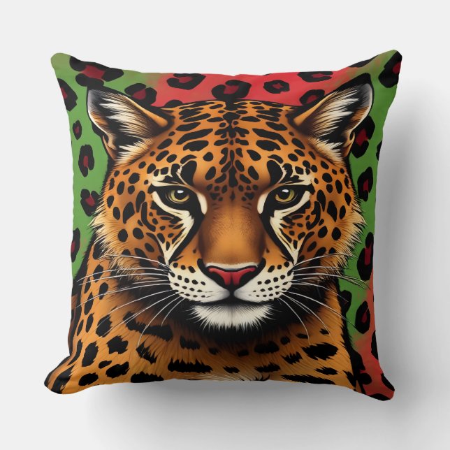  Leopard Dekorativ Kudd Kudde (Framsida)