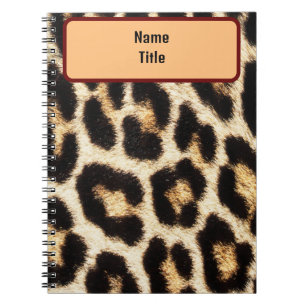 Leopard Design Anteckningsbok