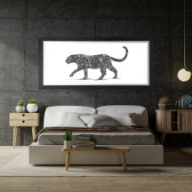 Leopard Design Black