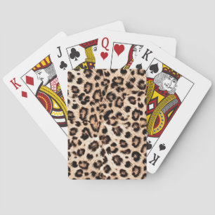 Leopard Design Mönster: Vild Elegance. Casinokort