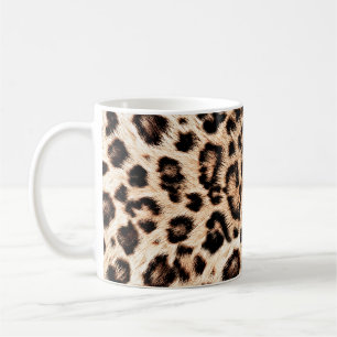 Leopard Design Mönster: Vild Elegance. Kaffemugg
