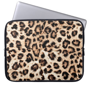 Leopard Design Mönster: Vild Elegance. Laptop Fodral