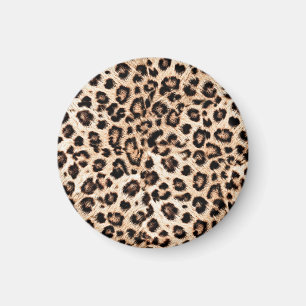 Leopard Design Mönster: Vild Elegance. Magnet
