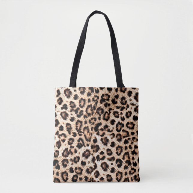 Leopard Design Mönster: Vild Elegance. Tygkasse (Framsida)