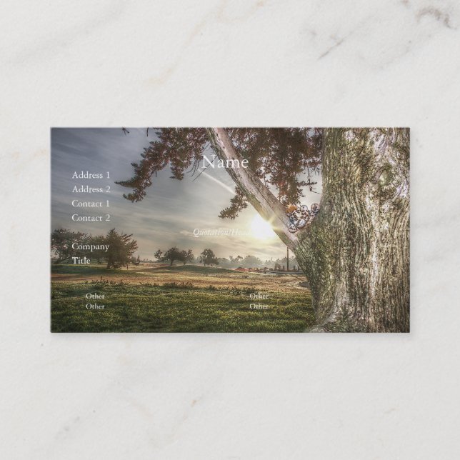 Leopard Doll i Affärskortet träd Visitkort (Framsida)