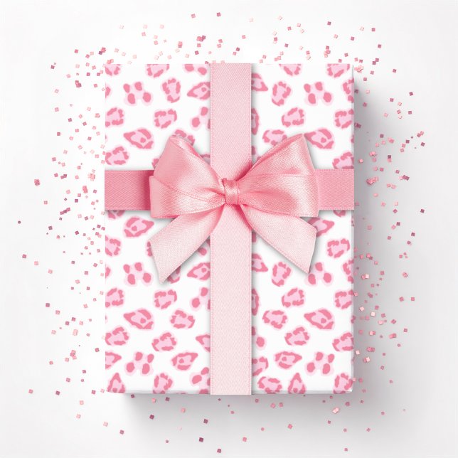 Leopard Dot in Pink Presentpapper (Skapare uppladdad)