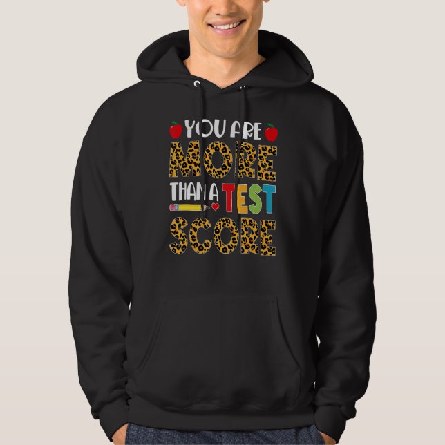 Leopard, du är mer än en testlärare. hoodie (Framsida)