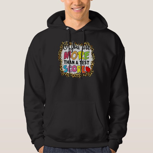 Leopard, du är mer än en testlärare. hoodie (Framsida)