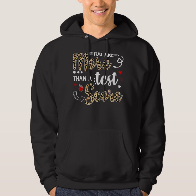 Leopard, du är mer än en testlärare. hoodie (Framsida)