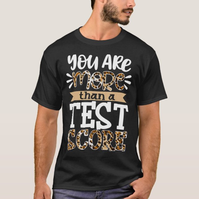 Leopard, du är mer än en testlärare. t shirt (Framsida)