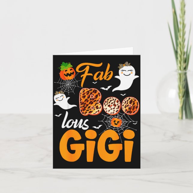 Leopard Fab Boo Lous Gigi Soky Halloween Costume G Kort (Framsida)