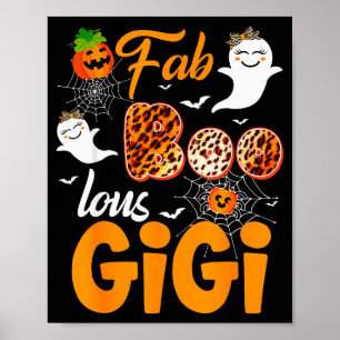 Leopard Fab Boo Lous Gigi Soky Halloween-kostym G Poster