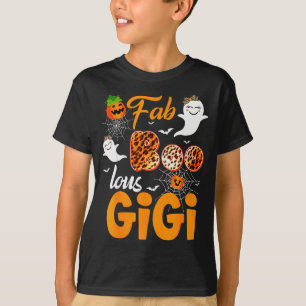 Leopard Fab Boo Lous Gigi Soky Halloween-kostym G T Shirt