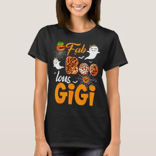 Leopard Fab Boo Lous Gigi Soky Halloween-kostym G T Shirt