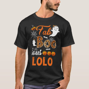 Leopard Fab Boo Lous Lolo Spooky Halloween Costume T Shirt