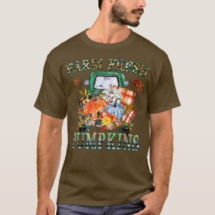 Leopard Farm Fresh Pumpkins, Happy halloween Pumpk T Shirt