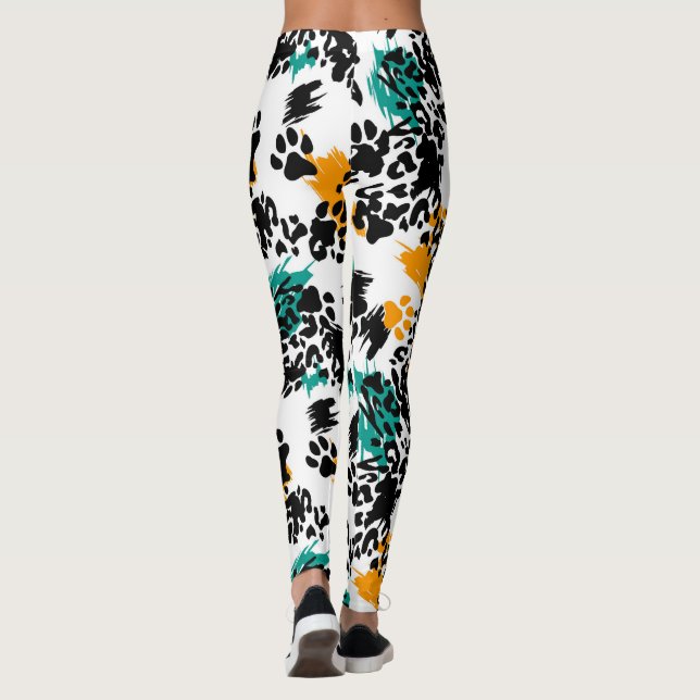 Leopard Fawn Struktur - Snyggt Women's Leggings (Baksida)