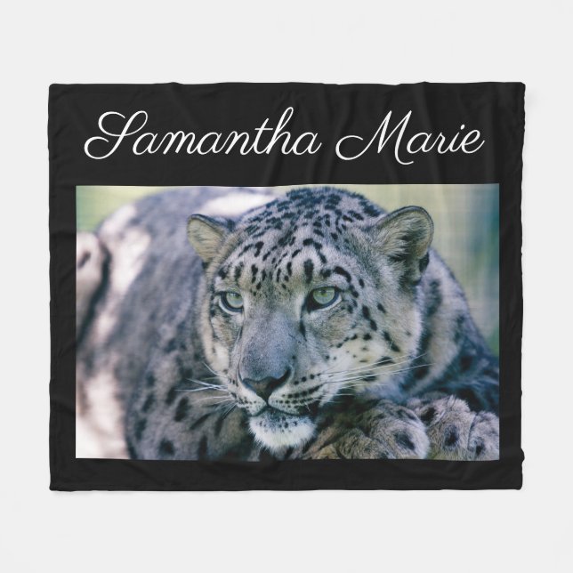 Leopard Fleecefilt (Framsidan (Horisontell))