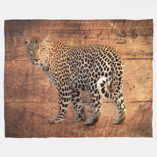 Leopard Fleecefilt