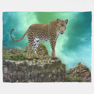 Leopard Fleecefilt