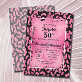 Leopard Födelsedagsfest inbjudan