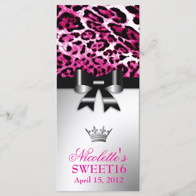 Leopard för 311 Bowlicious shock rosa Meny (Framsida)