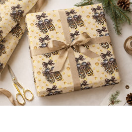 Leopard för baby shower-gåvor presentpapper