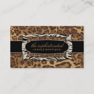 Leopard för djungel 311-Sophisticated Visitkort