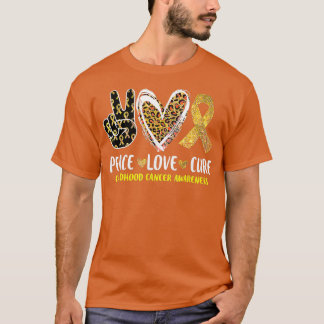 Leopard för medvetandegraden om cancer i Kärlek T Shirt