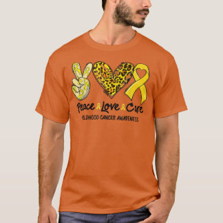 Leopard för medvetandegraden om cancer i Kärlek T Shirt
