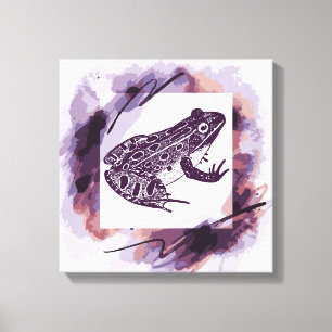 Leopard Frog Canvastryck