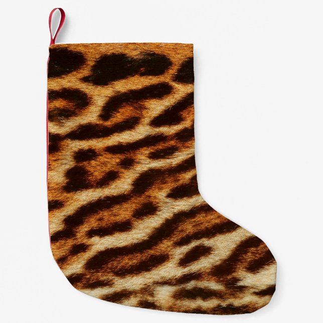 Leopard fur textures. Animal print Liten Julstrumpa (Framsidan)