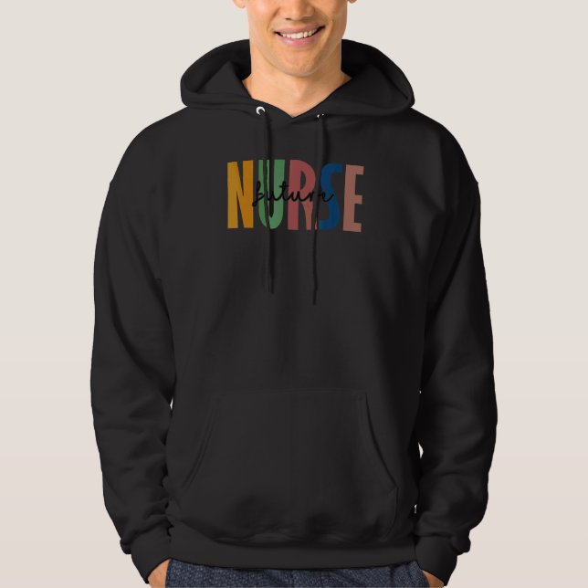 Leopard Future Nurse Nursing Student School Hoodie (Framsida)