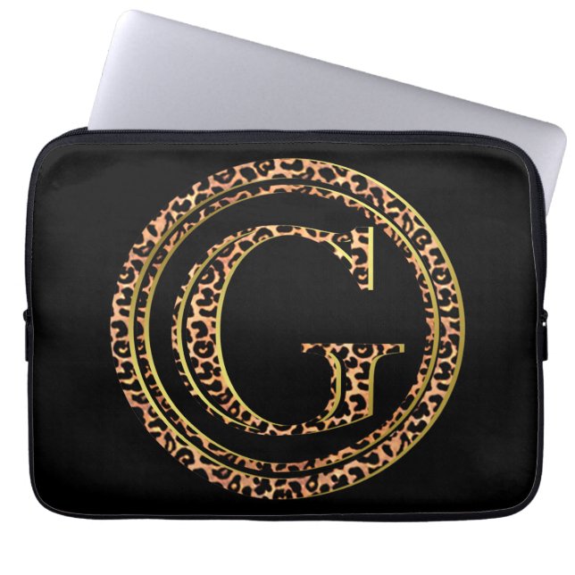 leopard G Laptop Sleeve (Framsidan)