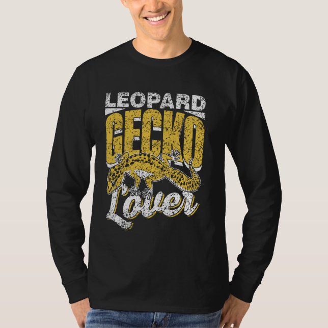 Leopard Gecko Älskare Owner Geckos Lizard Leopard  T Shirt (Framsida)