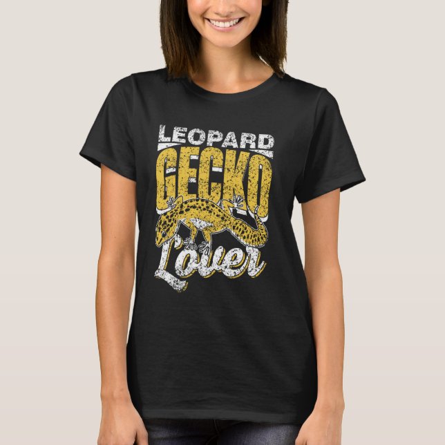 Leopard Gecko Älskare Owner Geckos Lizard Leopard  T Shirt (Framsida)