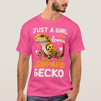 Leopard Gecko Bara en flicka som Kärlek Geckos T Shirt