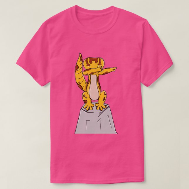 Leopard Gecko Dabbing T Shirt (Design framsida)