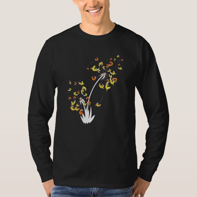 Leopard Gecko Dandelion Flower Animal Owner T Shirt (Framsida)