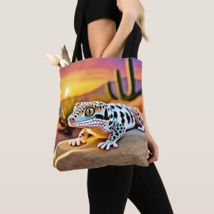 Leopard Gecko Desert Design Tygkasse