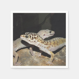 Leopard gecko-design för alla! pappersservett