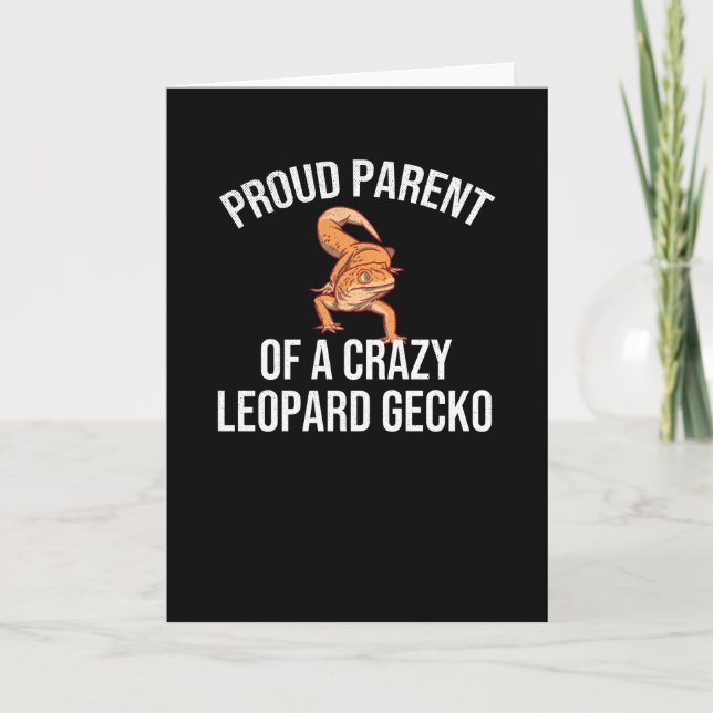 Leopard Gecko Gifts | Lizard Leopard Gecko Älskare Kort (Framsida)