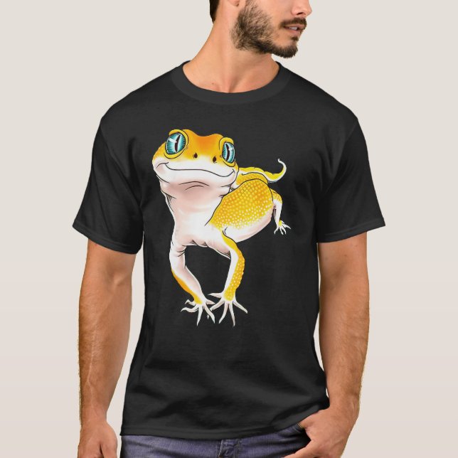 Leopard Gecko  I Love My Gecko Gecko Dad T Shirt (Framsida)