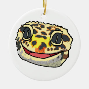 Leopard Gecko Julgransprydnad Keramik